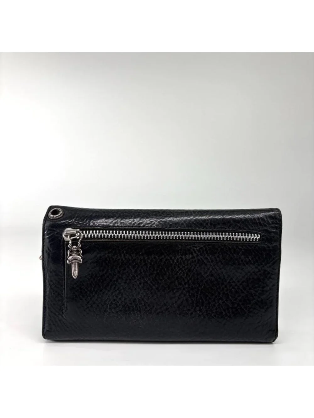 Chrome Hearts Super Wave Cross Ball Wallet Black